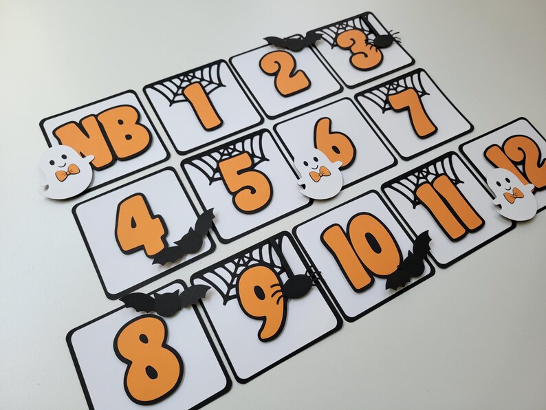 spooky one banner, spooky one birthday banner, spooky one monthly photo banner, halloween birthday banner, halloween monthly photo banner, spooky dude photo banner, halloween milestone banner, spooky one milestone banner, spooky 1st birthday banner