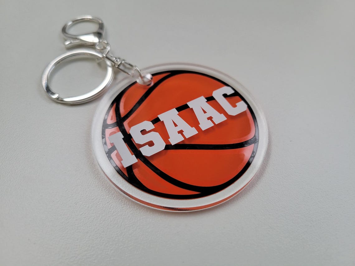 Acrylic Basketball Keychain, Basketball Team Keychain, Basketball Bag ...