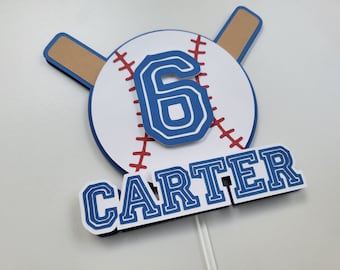 Baseball Cake Topper, Baseball Birthday Cake Topper, Rookie of the Year Cake Topper, Baseball Birthday Party, Baseball Party Decor