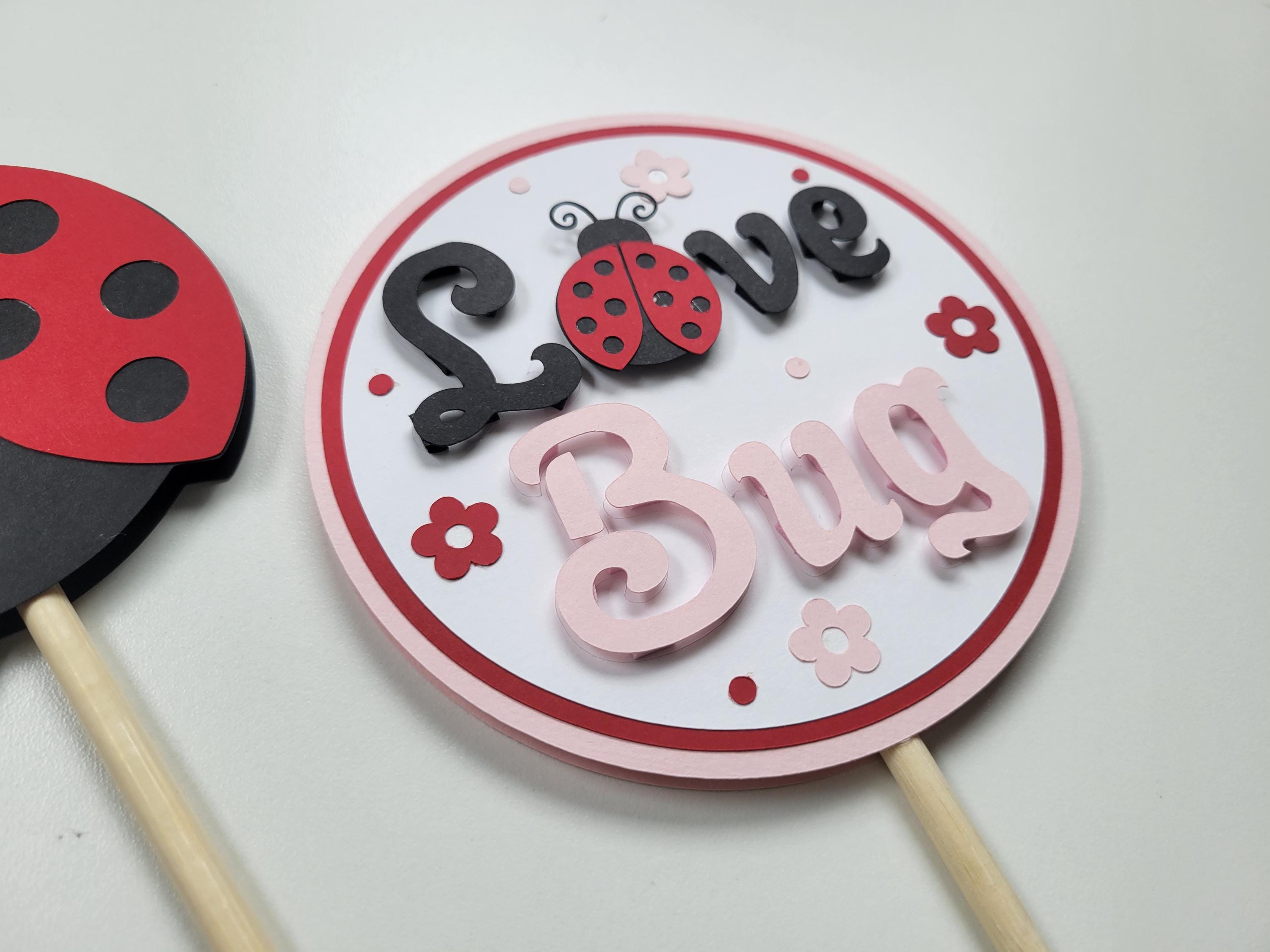 Ladybug Centerpiece Sticks Set of 3, Ladybug Centerpieces, Love Bug ...