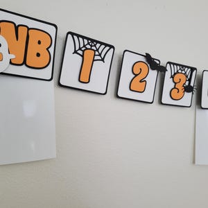 spooky one banner, spooky one birthday banner, spooky one monthly photo banner, halloween birthday banner, halloween monthly photo banner, spooky dude photo banner, halloween milestone banner, spooky one milestone banner, spooky 1st birthday banner