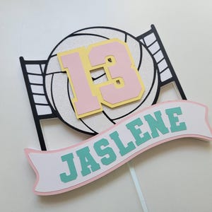 Volleyball Cake Topper, Volleyball Birthday Cake Topper, Volleyball Sports Cake Topper, Volleyball Birthday Party