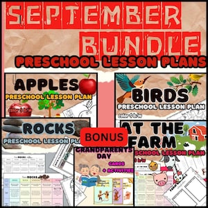 CAMPING Preschool Weekly Lesson Plan - Etsy