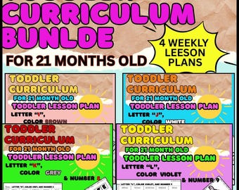 Pack de plans de cours de 4 semaines pour les enfants de 21 mois