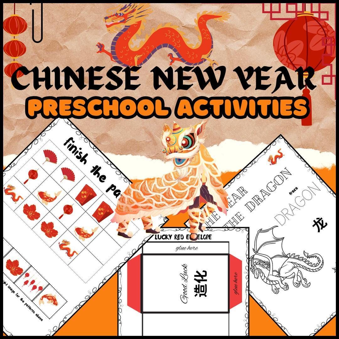 CHINESE NEW YEAR Preschool Activities Etsy — free download