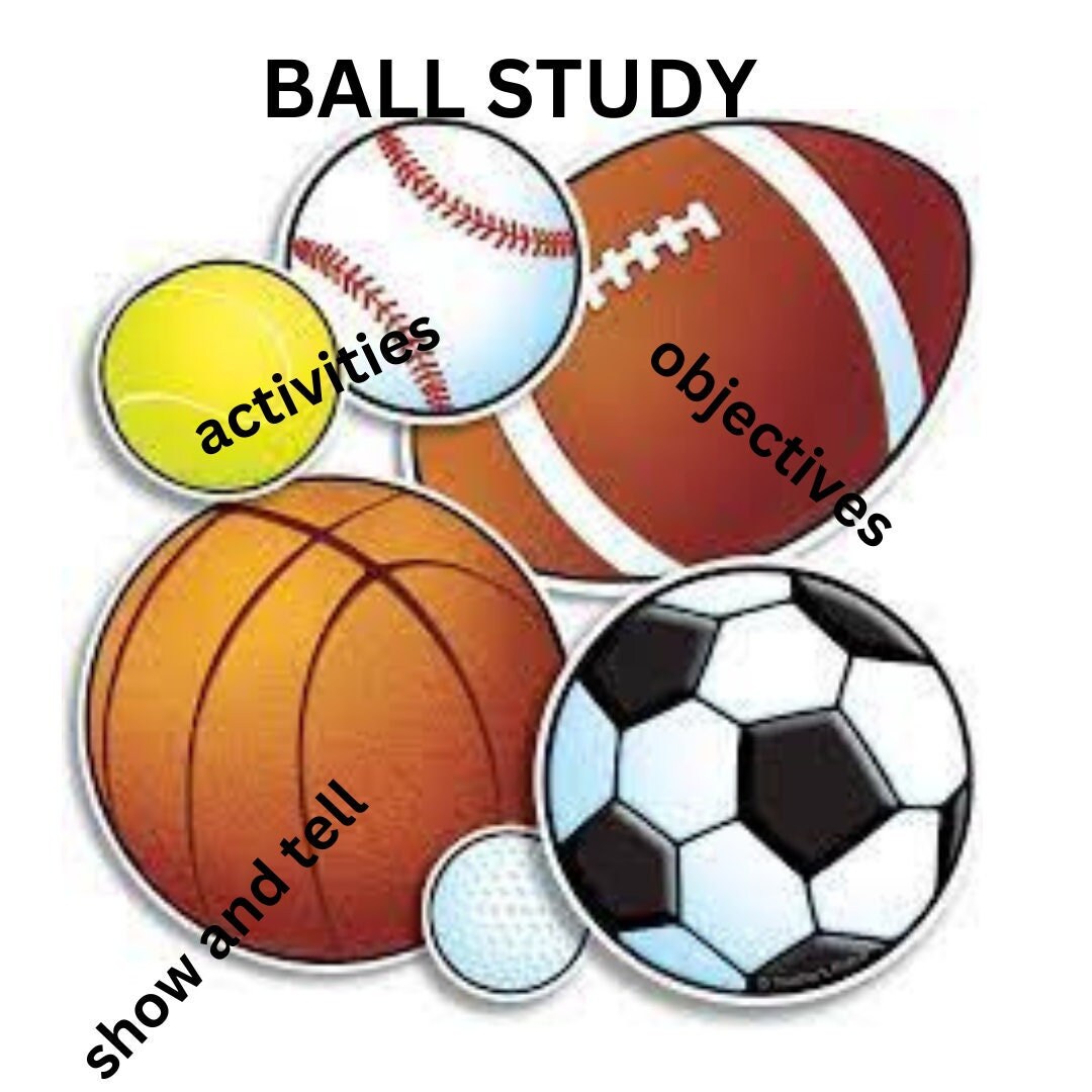 BALL STUDY Preschool Lesson Plan Etsy