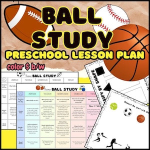 ESTUDIO DE PELOTA - Plan de lección semanal para preescolar