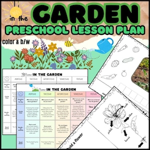 IN THE GARDEN- Preschool Weekly Lesson Plan