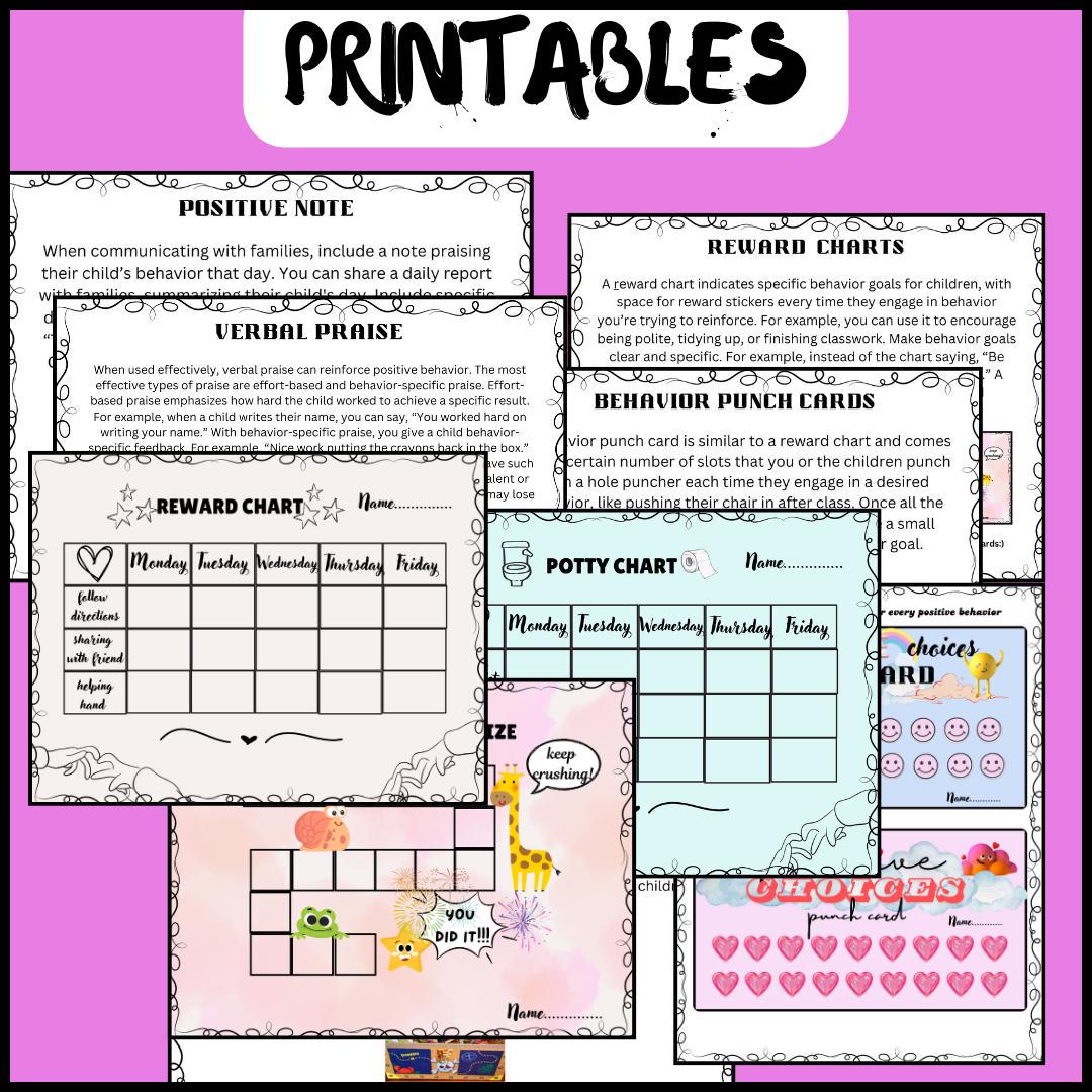Rewards Activities POSITIVE REWARDS- Ideas and Activities for Preschoolers - Etsy