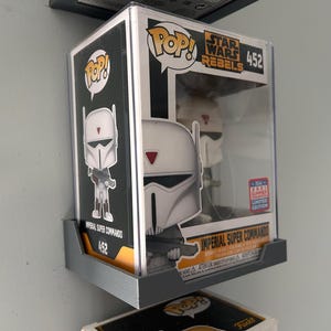 Funko Pop Shelf Bracket. Funko Pop Wall Mount. STL File for 3D Printing. The file is for personal use only.