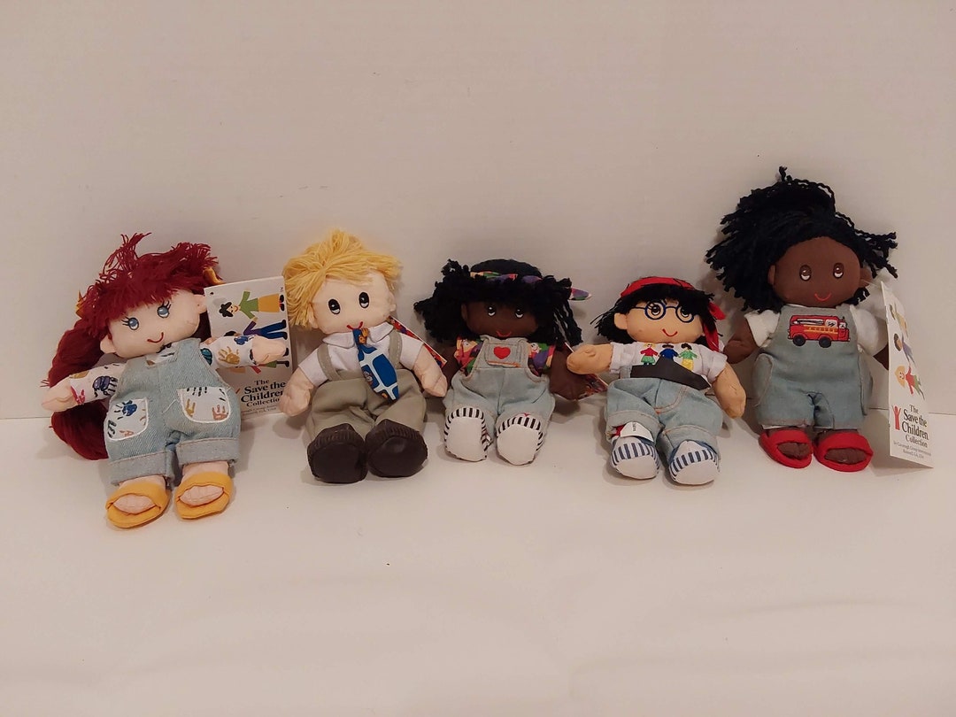 Save the Children Bean Bag Plush set of 5 Etsy