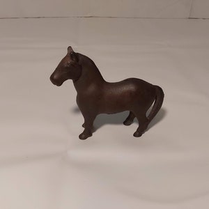 Vintage Cast Iron Brown Horse Still Bank