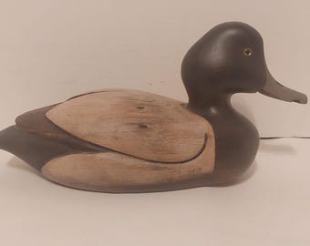Vintage Solid Wood Duck Decoy | 15.75