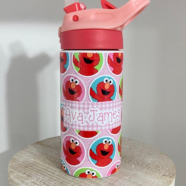 Girls Elmo Personalized Kids Tumbler