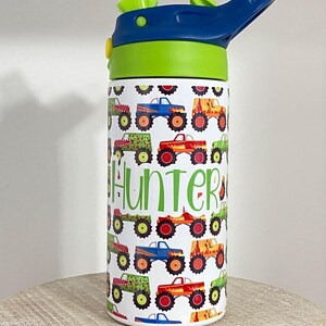 Monster truck Personalized kids tumbler cup
