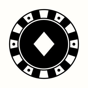 Jeton de poker SVG, PNG pour le jeu, Clipart Casino, graphique de jeux de cartes, Silhouette costume diamants, pari artistique, décoration de fête, Illustration de casino