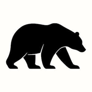 Bear SVG, Wildlife Silhouette PNG, Rustic Cabin Vector, Cricut Outdoor Wilderness Crafts File, Hunting Lodge Decor Printable, Laser Cut Art