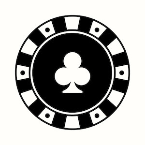 Poker Chip SVG, Gioco d'azzardo PNG, Casinò Clipart, Silhouette di semi di fiori, Design di gioco di carte, Grafica di scommesse, Arte per feste, Illustrazione di decorazioni per casinò