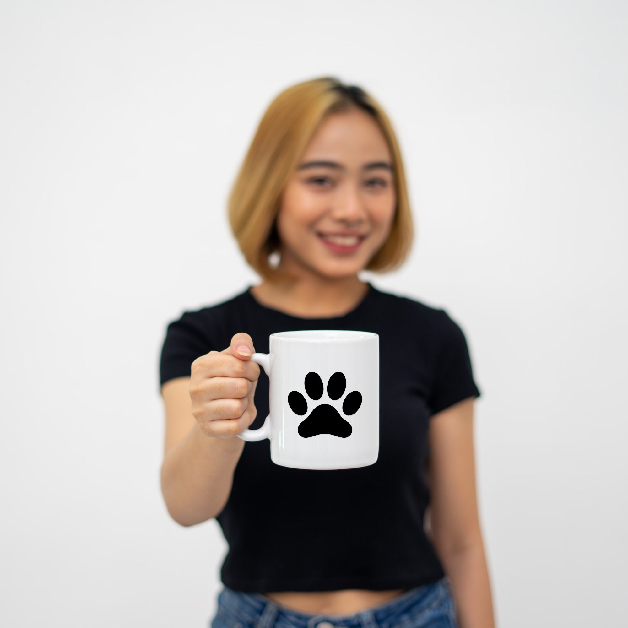 Black Paw Print Svg Dog Paw Prints Png Kitten Clipart Cat - Etsy