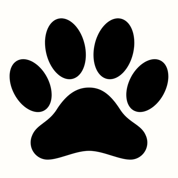 Paw Print SVG, Dog Mom DIY Art Crafts Supply, Pet Foot Imprint PNG, Canine Clipart, Animal Aesthetic, Puppy Feet Silhouette, K9 Shirt Vector