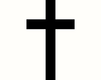 Christian Cross SVG, Religious Symbol PNG, Faith Silhouette Clipart, Cricut Bible Verse Craft, Spiritual Church Decor Vector, Laser Cut File