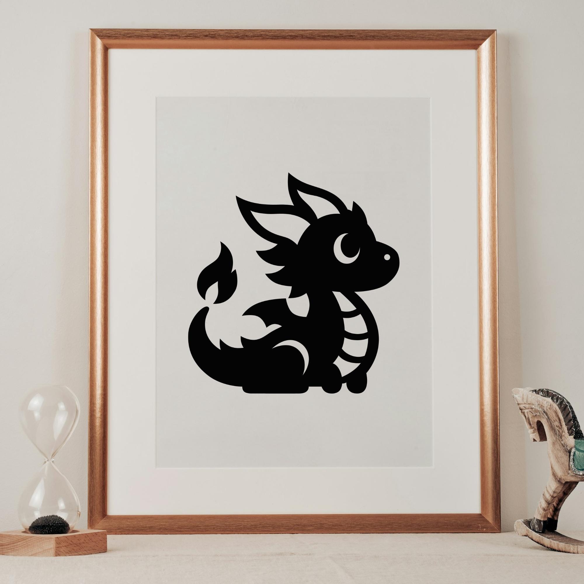 Baby Dragon SVG, Cute Dragon PNG, Cricut Cut File, Fantasy Creature ...