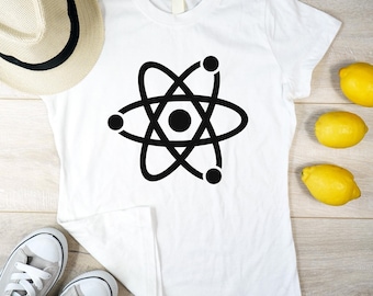 Atom SVG, Atom PNG, Science Symbol Design, Cricut Cut File, STEM Graphic, Geek Gift