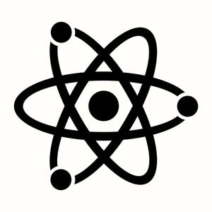 Atom SVG, Science PNG, Atomic Symbol Wall Art, Minimal STEM Decor, Nerd Gift, Physics Art Print