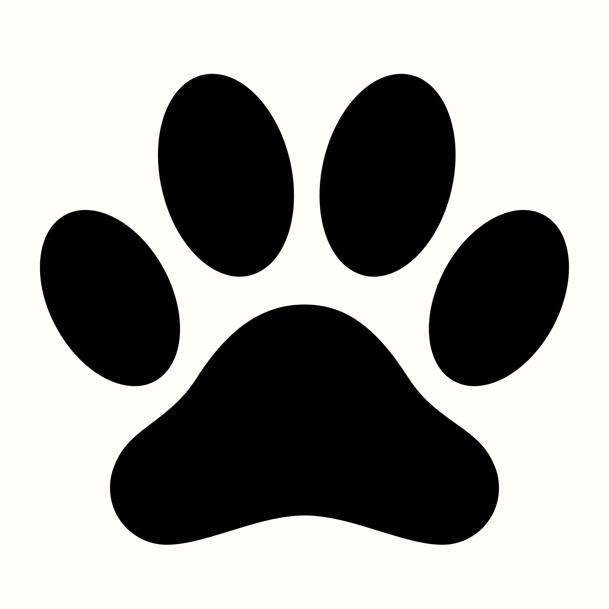 Black Paw Print Svg Dog Paw Prints Png Kitten (Instant Download) Etsy