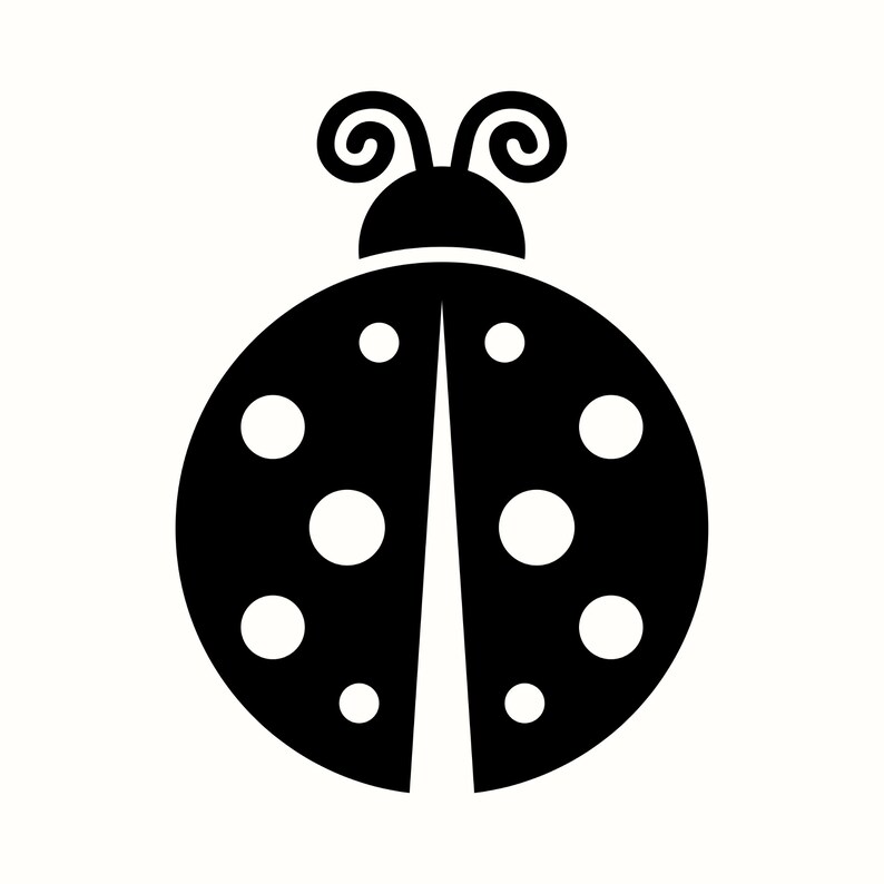 Ladybug SVG and PNG: Bug Silhouette for Cricut Projects, Garden Insect ...