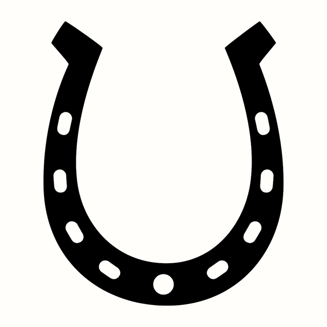 Black Horseshoe Svg Horse Printable Lucky Cricut (Download Now) Etsy