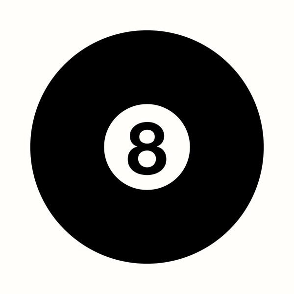 8 Ball SVG, Billiards PNG, Pool Tournament Logo for Team Jersey Graphic Design, Sports Bar Art Decor, Transparent Magic Eight Sublimation