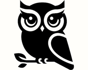 Uil SVG, uil png, bos dierlijk ontwerp, bosvogel silhouet, natuur clipart
