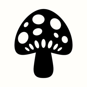 Mushroom SVG, Boho Fungi PNG, Forest Nature Clipart, Cottagecore Vector Art, Woodland Printable, Cricut Toadstool Design, Laser Cut CNC File