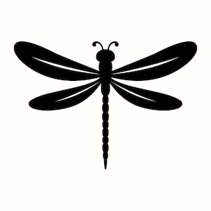 Dragonfly SVG, Insect Silhouette PNG, Bug Art Printable, Nature Craft Clipart, Summer Vector Graphic, Cricut Wildlife Design, Laser Cut File