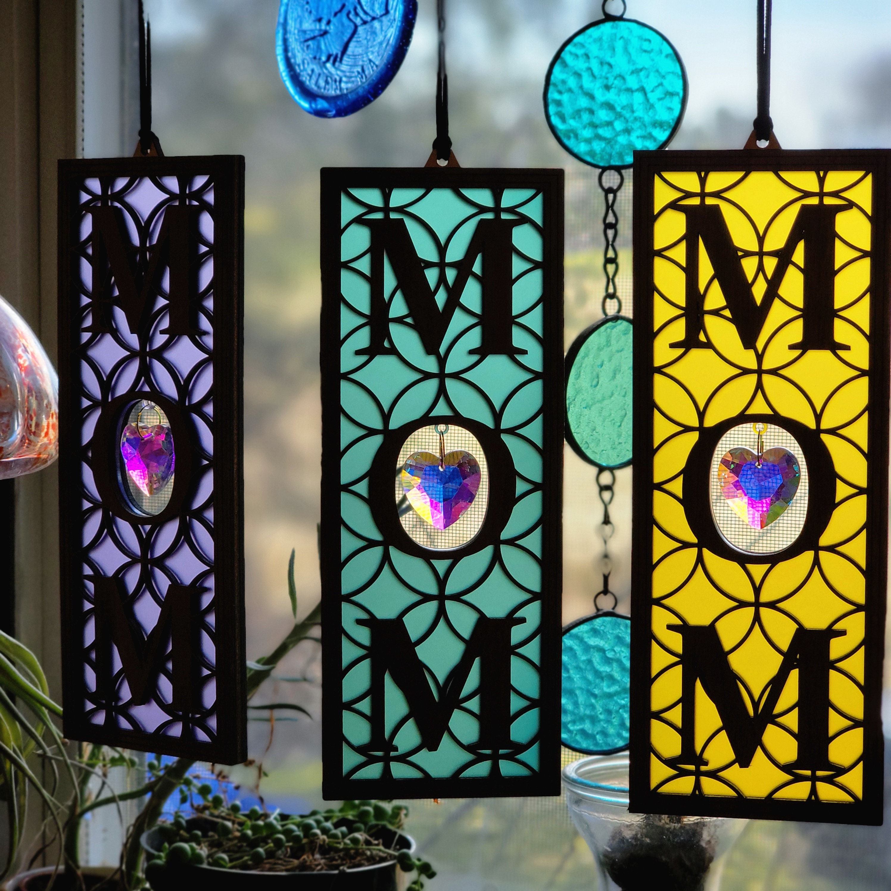 Souvenir Cœur Arc-en-ciel Attrape-soleil Cœur Cristal - - Souvenir être Cher - Arc-en-ciel Lumineux Cadeau Condoléances