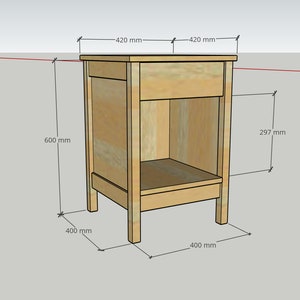 Secret Drawer Bedside table plans