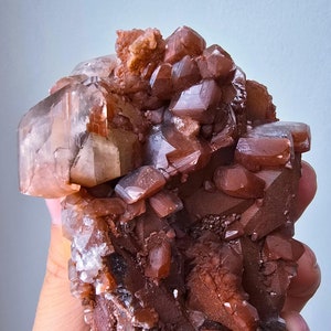 Interesting Red Diamond Calcite Specimen - From Hubei Daye