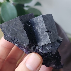 Solid Purple Cubic Fluorite Cluster - From Zhejiang