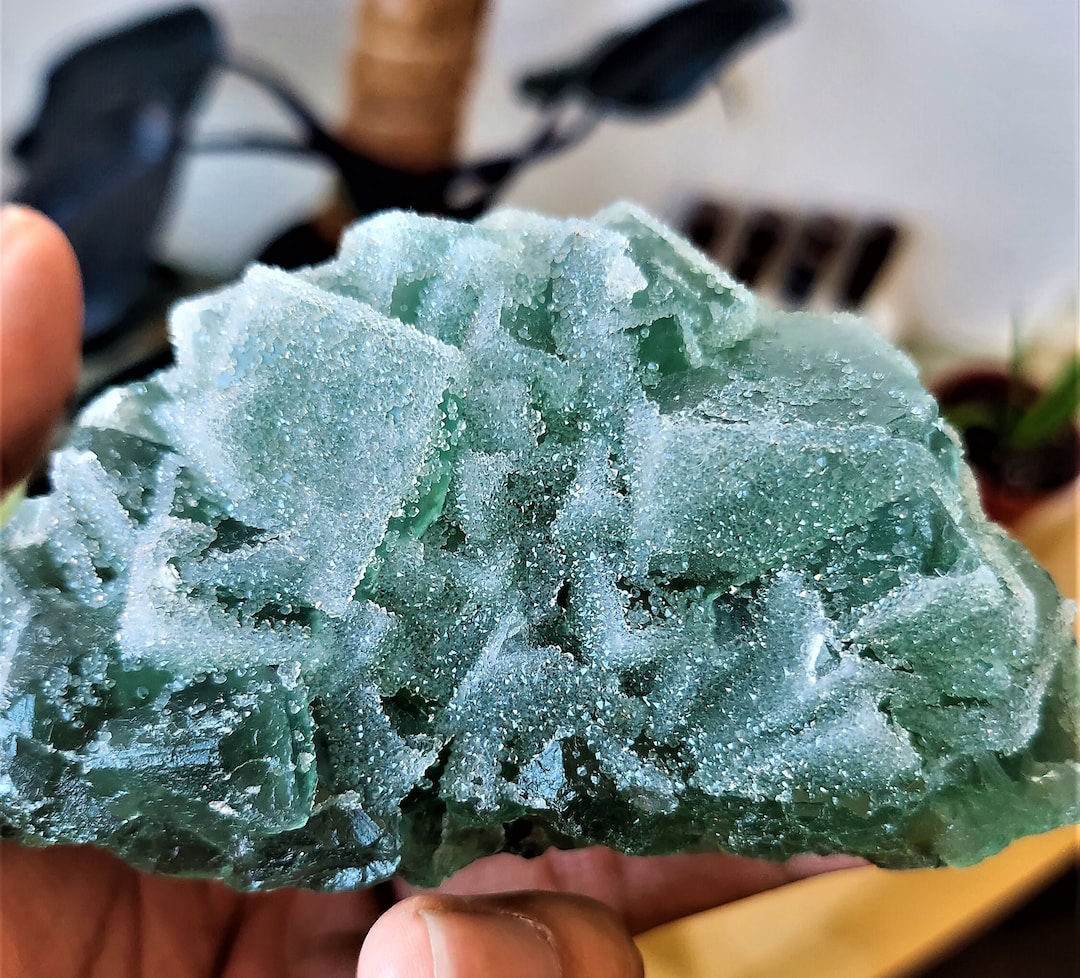 High Quality Green Sugar Fluorite Specimen From Fujian Etsy