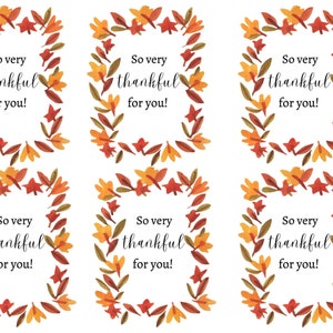 Étiquette cadeau - téléchargement numérique - étiquette cadeau de thanksgiving