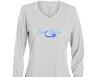 Se Faire Ladies' Moisture-Wicking Long Sleeve V-Neck Tee