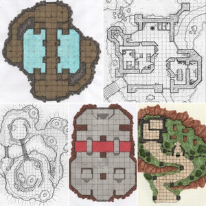 Pack de cartes de combat 1.0 : Inclut 5 cartes dessinées à la main