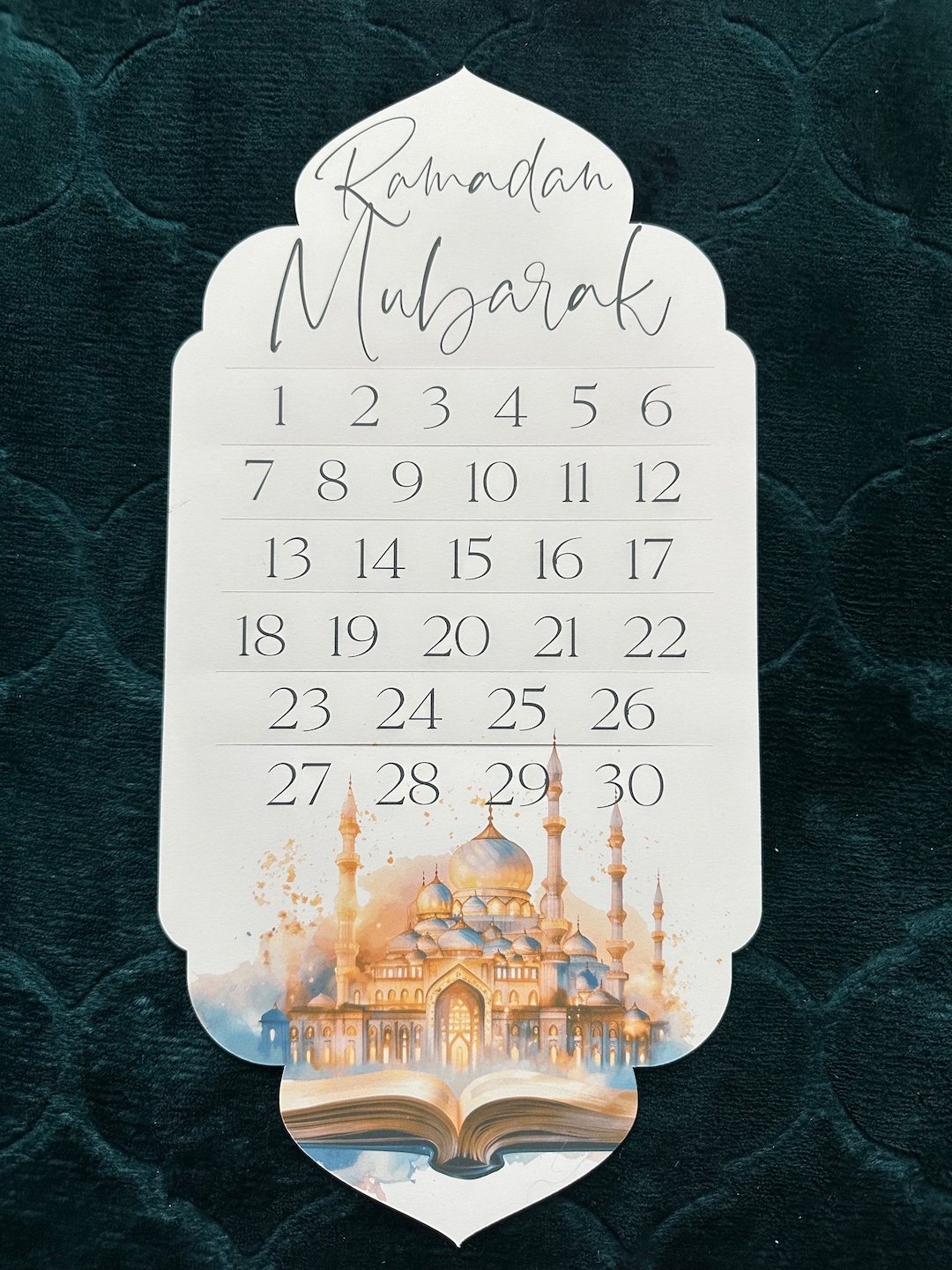 Ramadhan 2024 calendar with countdown timer