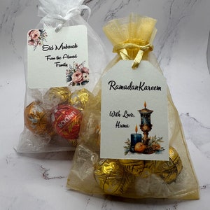 Etiquettes cadeaux Ramadan Étiquettes islamiques pour étiquettes-cadeaux Etiquettes cadeaux de l'Aïd Décorations personnalisées pour le Ramadan Sacs cadeaux du ramadan Aïd Moubarak image 5