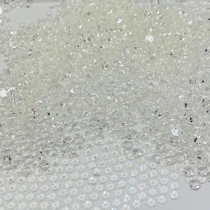 Resin Rhinestones in Clear Jelly Non Hotfix Flat Back in 2mm 3mm 4mm & 5mm for Blinging Crafts, Nail Art, Tumblers, Phonescases, Crocs, Cups