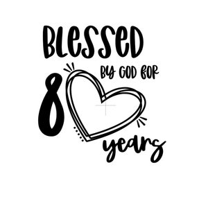 80th birthday design