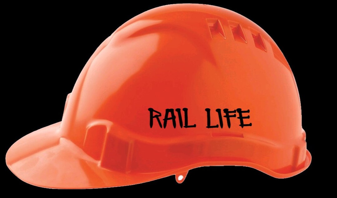Rail Life Hard Hat Decal Etsy