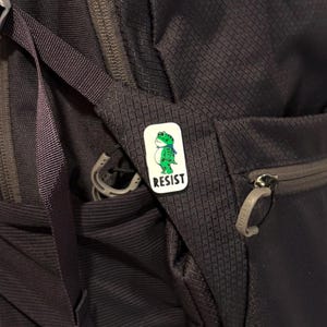 Pin de resistencia de la rana de Portland – Accesorio de protesta impreso en 3D