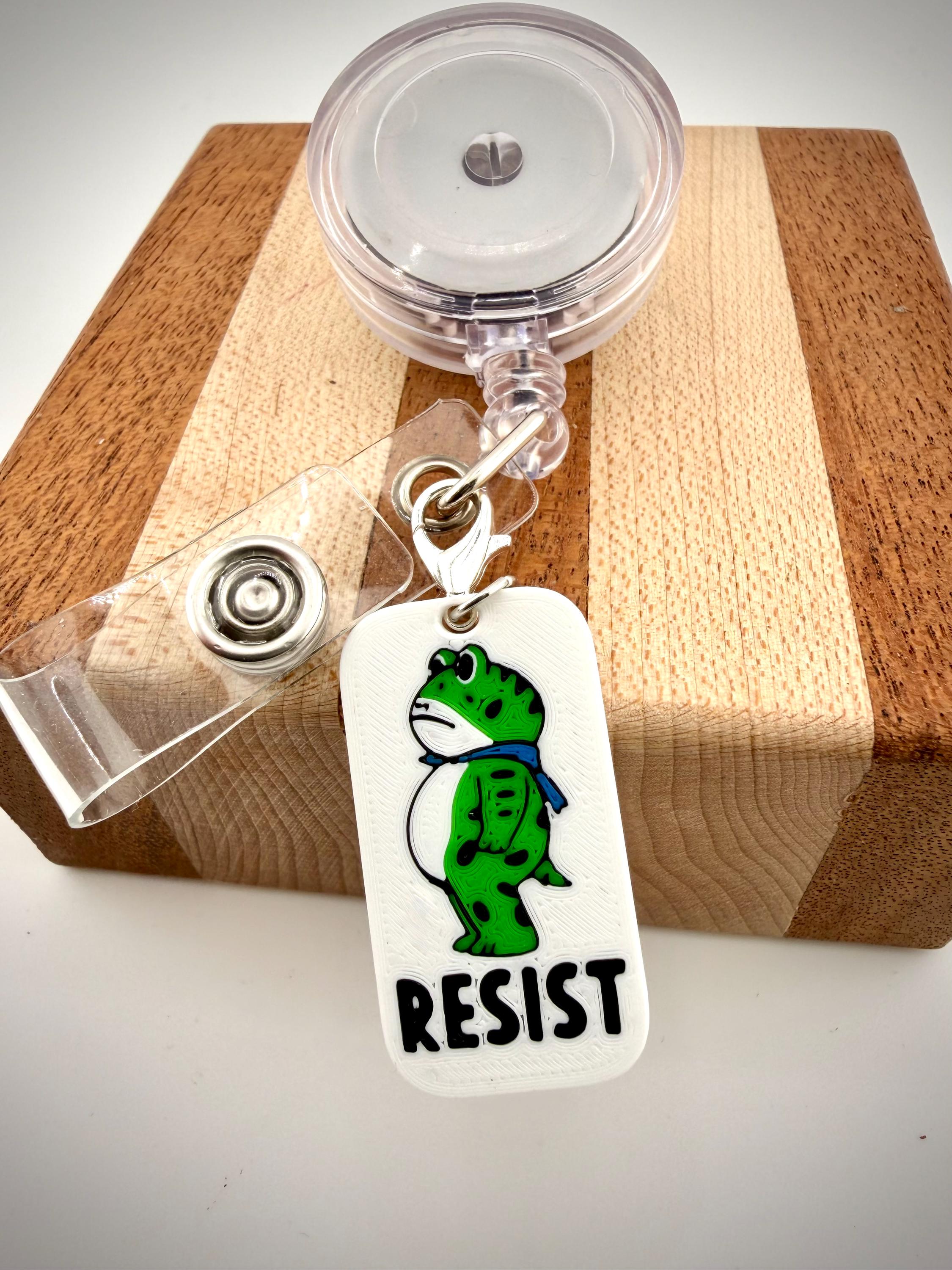 Portland Charm Portland Frog Resist Charm - 3d Printed - Anti-ice Pin, Protest - Etsy
